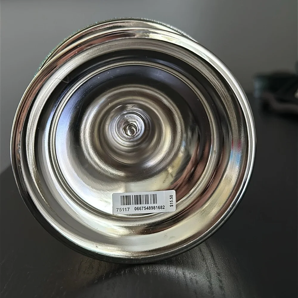 Silver and blue glitter penguin candle holder - Picture 3 of 3